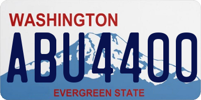 WA license plate ABU4400