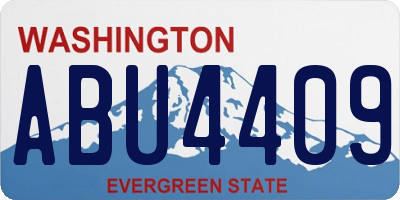 WA license plate ABU4409