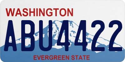 WA license plate ABU4422