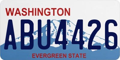WA license plate ABU4426