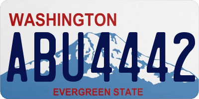 WA license plate ABU4442