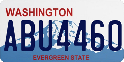 WA license plate ABU4460