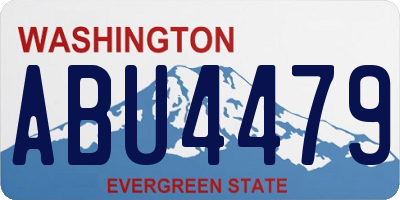 WA license plate ABU4479