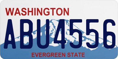 WA license plate ABU4556