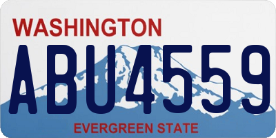 WA license plate ABU4559