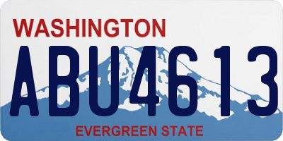 WA license plate ABU4613