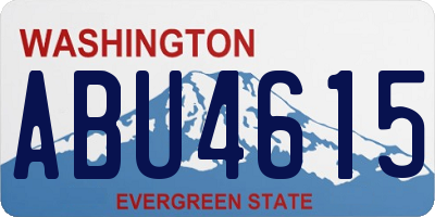WA license plate ABU4615