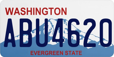 WA license plate ABU4620