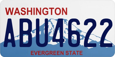 WA license plate ABU4622