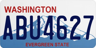 WA license plate ABU4627