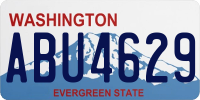 WA license plate ABU4629