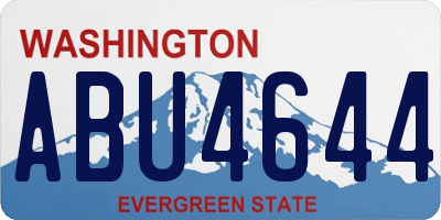 WA license plate ABU4644