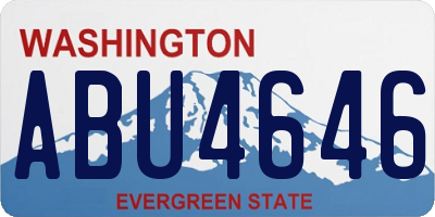 WA license plate ABU4646