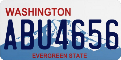 WA license plate ABU4656