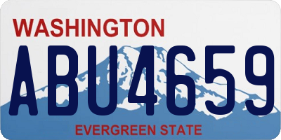 WA license plate ABU4659