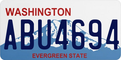 WA license plate ABU4694