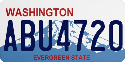 WA license plate ABU4720