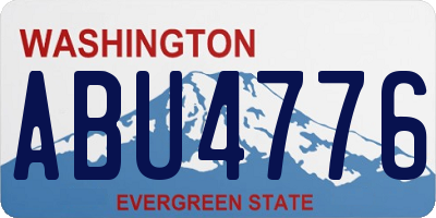 WA license plate ABU4776