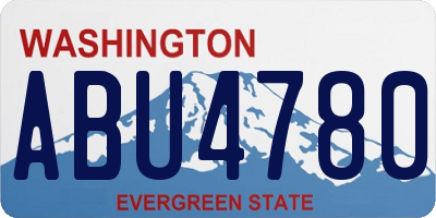 WA license plate ABU4780