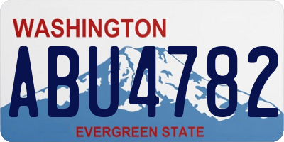 WA license plate ABU4782