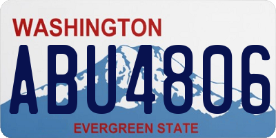 WA license plate ABU4806