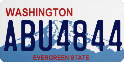 WA license plate ABU4844
