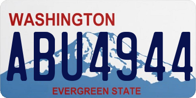 WA license plate ABU4944