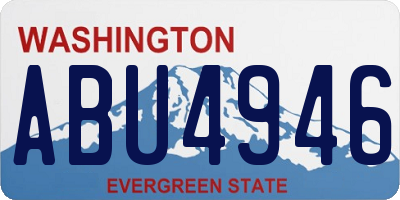 WA license plate ABU4946