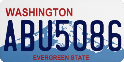 WA license plate ABU5086