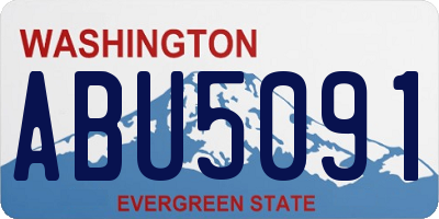 WA license plate ABU5091