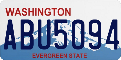 WA license plate ABU5094
