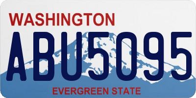 WA license plate ABU5095