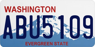 WA license plate ABU5109