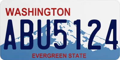 WA license plate ABU5124