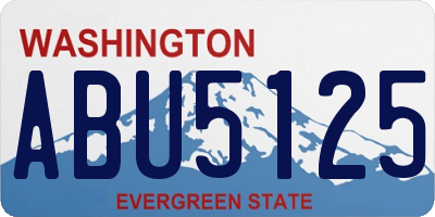 WA license plate ABU5125