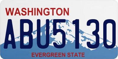 WA license plate ABU5130