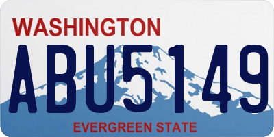 WA license plate ABU5149