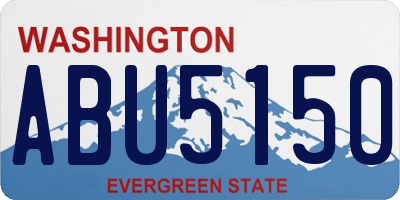 WA license plate ABU5150