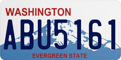 WA license plate ABU5161