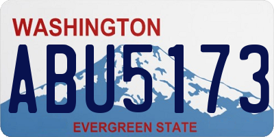 WA license plate ABU5173