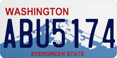 WA license plate ABU5174