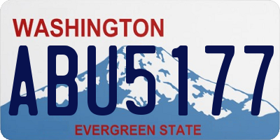 WA license plate ABU5177