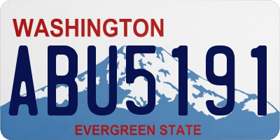 WA license plate ABU5191