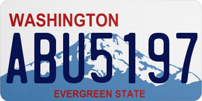 WA license plate ABU5197