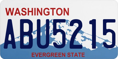 WA license plate ABU5215