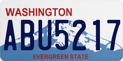 WA license plate ABU5217
