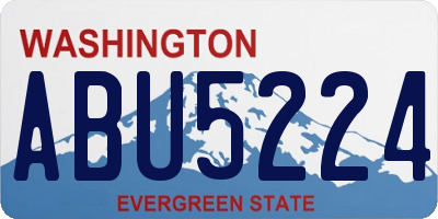 WA license plate ABU5224