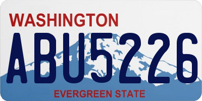 WA license plate ABU5226
