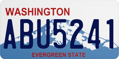 WA license plate ABU5241