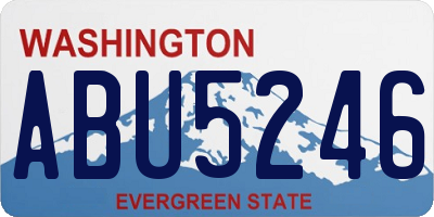 WA license plate ABU5246